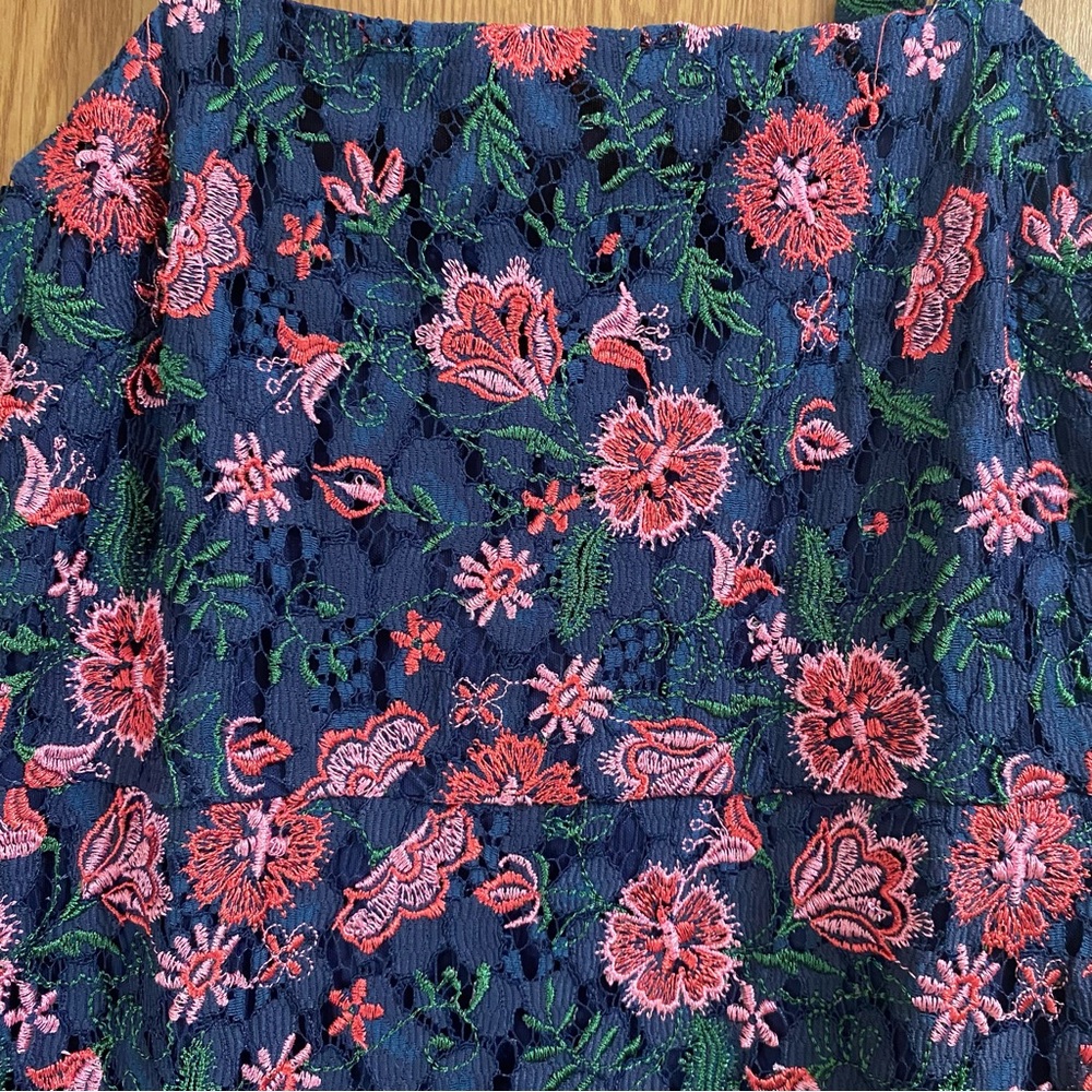 Dee Elly Floral Lace Midi Dress Small – Embroidered Garden Tea Party